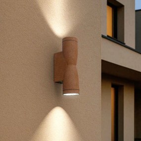 Applique Conica a Clessidra Bidirezionale IP65 GU10 - Corten