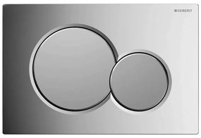 Geberit placca di comando Sigma 01 doppio tasto cromato satinato