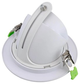 Faro LED da Incasso 44W Orientabile Foro Ø160mm Bianco-driver Philips Colore Bianco Caldo 2.700K