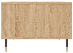 Tavolino salotto rovere sonoma 60x50x36,5 cm legno multistrato