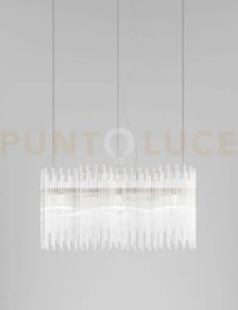 Diadema sospensione k3 cristallo bronzo satinato 3 luci attacco e27