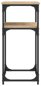 Tavolino consolle rovere sonoma 75x35,5x75cm legno multistrato