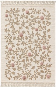 Tappeto per bambini fatto a mano con nappe Hana