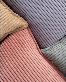 Cuscino per divano da bambini rosa con rivestimento in velluto a coste Block – Wigiwama