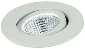 Incasso led polaris bianco in alluminio 3w 300lm 4000k 6,6x6,6x5,7c...