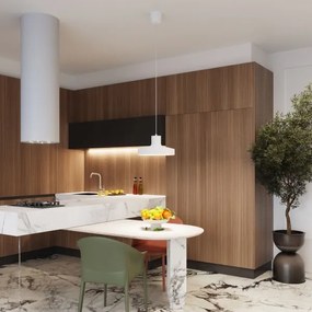 Sollux SL.1702 - Lampadario a sospensione con filo BILO 1xE27/15W/230V diametro 35 cm bianco