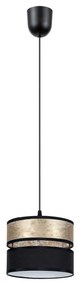 Lampadario a sospensione con filo LIMA 1xE27/60W/230V oro/nero