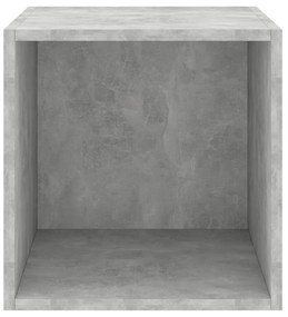 Mobili a Muro 2pz Grigio Cemento 37x37x37 cm Legno Multistrato