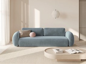 Divano letto Tonale 3 posti con vano contenitore in velluto – L262 cm