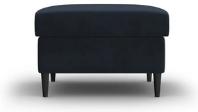 Poggiapiedi blu scuro con rivestimento in velluto Kyoto – Cosmopolitan Design