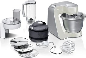 Bosch MUM58L20 Macchina da Cucina 3,9 L, Acciaio inossidabile, Argento/Bianco