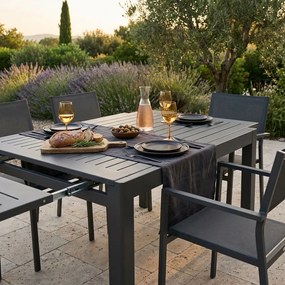 ARGENTUM - tavolo da giardino allungabile in alluminio da 220