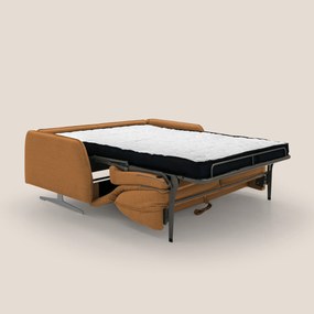 Texas Divano letto matrimoniale moderno in tessuto impermeabile T19 arancio