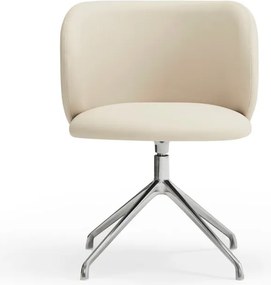 Sedia da pranzo beige in imbottito Mogi – Teulat