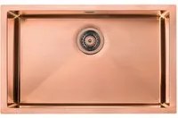 Lavello IRIDE F3 1 vasca ACCIAIO INOX Finitura: COPPER BRONZE, incasso: slim, sottotop e filotop, 77X45 prof. 19 012256.L29.X0.01.2022