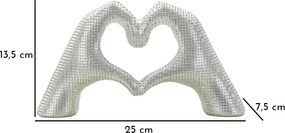 Scultura Lover Silver Cm 25X7,5X13,5