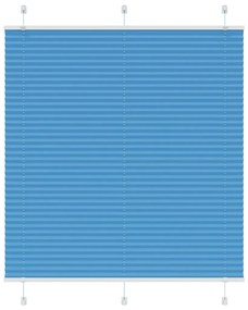 Tenda Plissettata Blu 115x150 Cm Larghezza Tessuto 114,4 Cm /