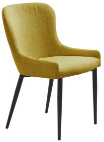 Sedia da pranzo gialla Ontario - Unique Furniture