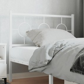 Testiera İn Metallo Bianco 100 Cm /