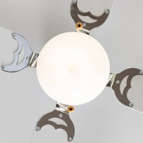 ZEVENTI - Ventilatore da soffitto NAVAGIO 1xE27/60W/230V nero/bianco