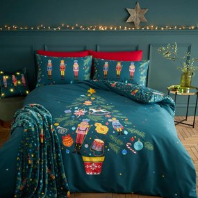 Coperta con motivo natalizio in micropile 130x170 cm Nutcracker - Catherine Lansfield