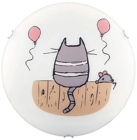 Rabalux 4558 - Applique per bambini CATHY 2xE27/60W