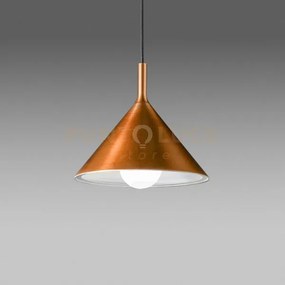 Barbie s/g - lampadario a sospensione in alluminio rame/bianco opac...