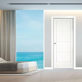 Porta scorrevole Bent bianco L 60 x H 210 cm reversibile