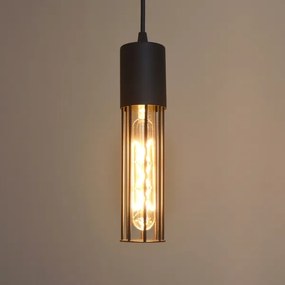 Lampadario a sospensione con filo MELODY 1xE27/15W/230V nero