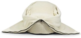 Pouf a sacco per bambini color crema con rivestimento in bouclé Cocoon 80 – SLOWDOWN