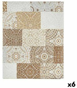 Tovaglia Tela Antimacchia Piastrella 140 x 180 cm Beige (6 Unità)