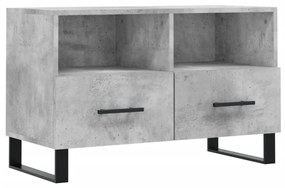 Mobile per TV Grigio Cemento 80x36x50 cm Legno Multistrato