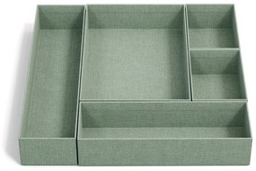 Set di organizer per cassetti in cartone 5 pz Emma Paper Laminate – Bigso