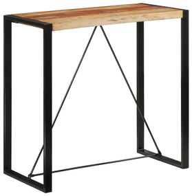 Tavolo Da Bar 110x55x110 Cm İn Legno Massello Di Recupero /
