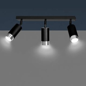 Lampadario Orientabile HIRO 3 BLACK e WHITE da soffitto e parete