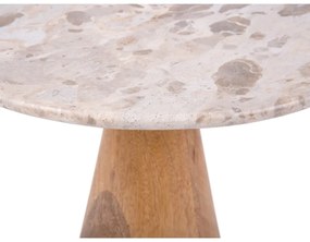 Tavolino rotondo con piano in marmo ø 50 cm Force - Leitmotiv