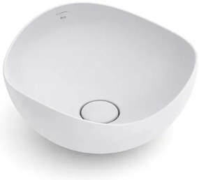 Lavabo da appoggio ROCA irregolare in ceramica beige