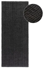 Passatoia nera in iuta 80x200 cm Bouclé – Hanse Home