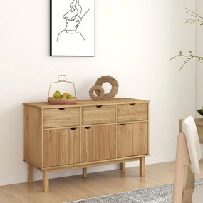 Credenza Otta 114x43x73,5 Cm İn Legno Massello Di Pino /