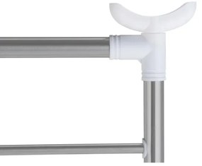 WENKO 3772020100 - Stendibiancheria PROFI 65x150 cm acciaio inox/argento/bianco
