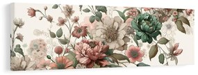 Quadro su tela – Motivo floreale vintage