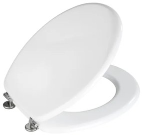 WENKO 154008100-WC sedile per WC VALENCIA 43x36 cm bianco/argento