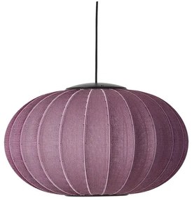 Knit-Wit 57 Oval LED Lampada a Sospensione Burgundy - Made By Hand