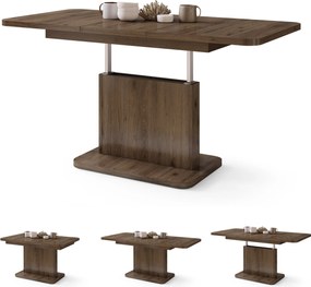 ASTON MINI-Z Noce Elegante - MODERNO TAVOLINO DA SALOTTO TRASFORMABILE ALLUNGABILE SOLLEVABILE