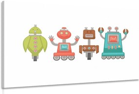 Quadro su tela – Famiglia di robot