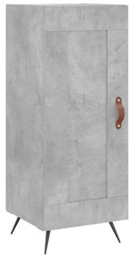 Credenza Grigio Cemento 34,5x34x180 cm in Legno Multistrato