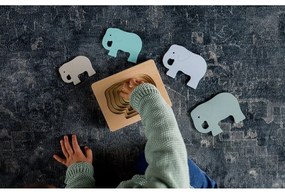 Puzzle a inserimento in legno Elephant - Kindsgut
