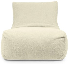 Puof a sacco marrone con rivestimento in bouclé Lounge 100 – SLOWDOWN