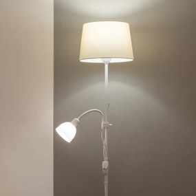Brilagi - Lampada da terra CERIA 2 in 1 1xE27/100W/230V + 1xE14/25W bianco/beige