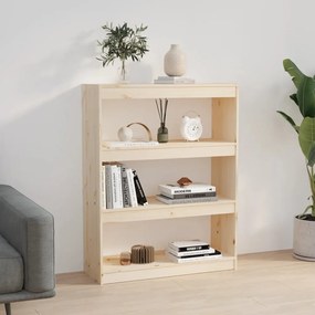 Libreria/divisorio 80x30x103,5 cm in legno massello di pino
